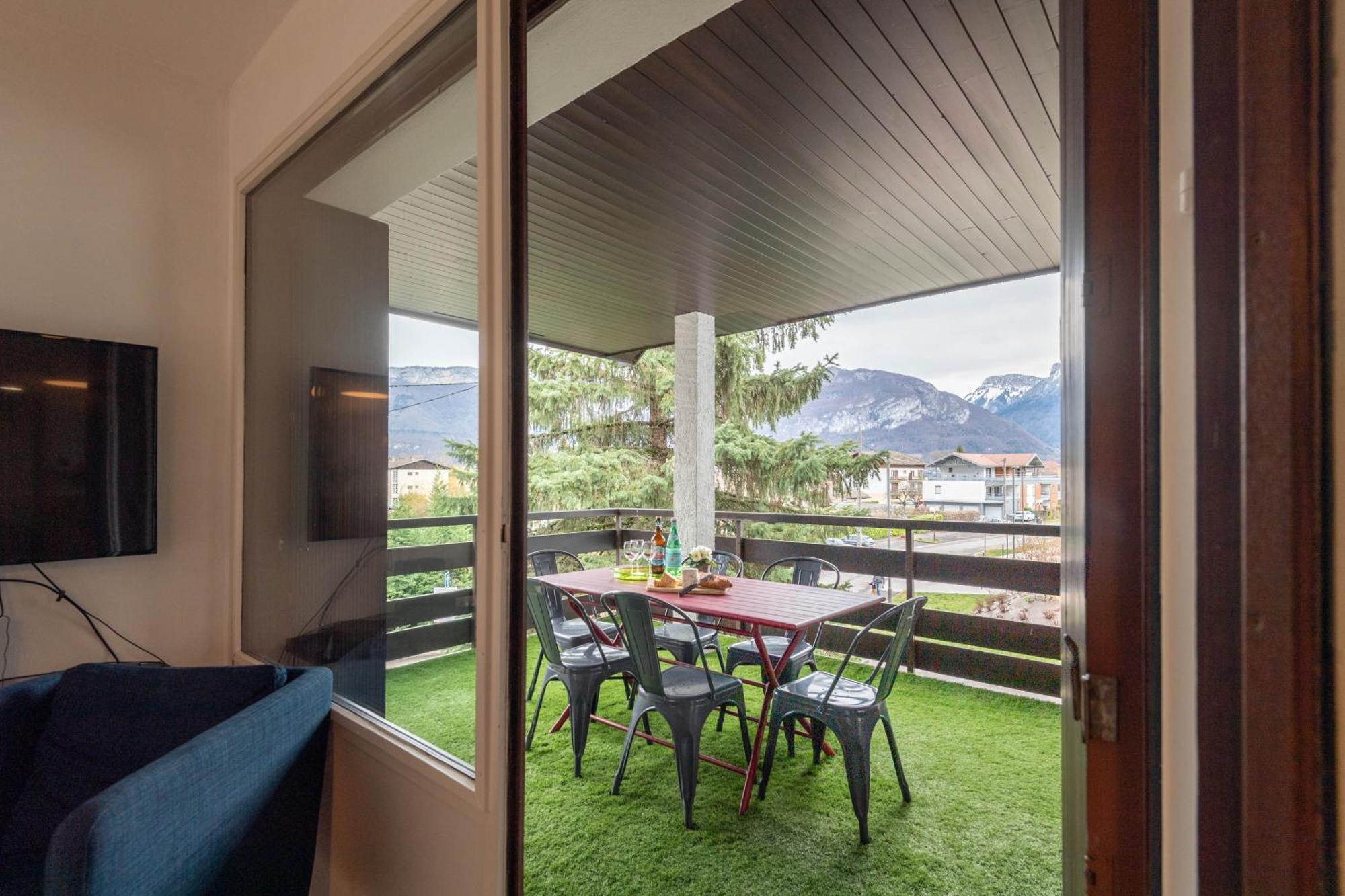 Bel Apt Terrasse A 2 Pas Du Lac Sévrier エクステリア 写真